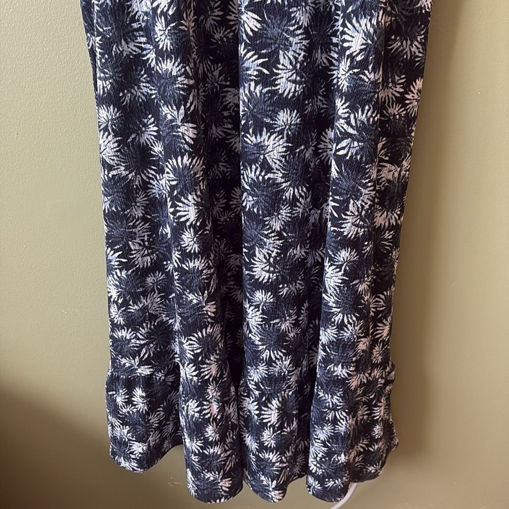 Michael Kors Tie Dye Palm Leaves Tropical Printed Smocked Maxi Dress Plus 3X - Picture 4 of 8